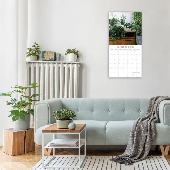 The Gifted Stationary 2026 Square Wall Calendar, House Plants, 16-Month Floral Theme Hanging Calendar with 180 Reminder Stickers, Month Planner for Creative Spaces, 12x12 In Multicolor {2}