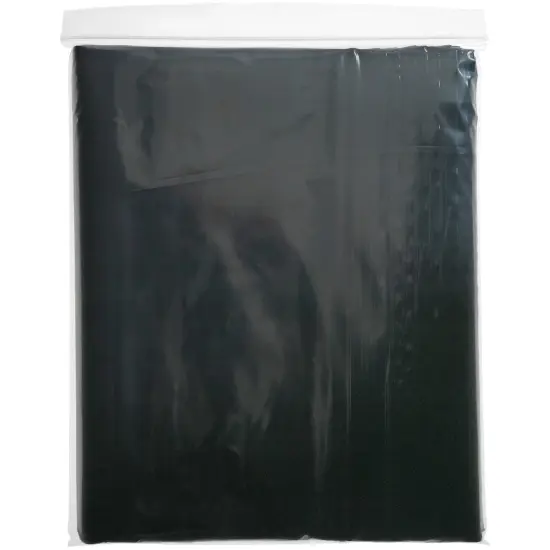Plymor 9" x 12", Black 2 Mil Zipper Reclosable Plastic Bags {5}
