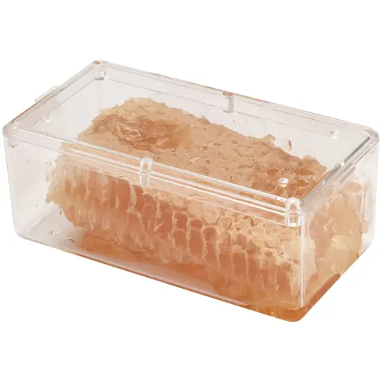 Pioneer Plastics 155C Clear Rectangular Plastic Container, 4.3125" W x 2.25" D x 1.75" H {3}