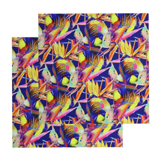 Tropical Fish Birds of Paradise Printed Spandex {5}