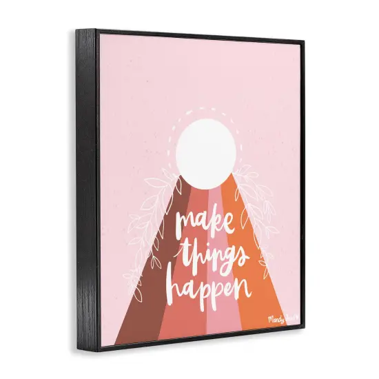 Stupell Industries Minimal Make Things Happen Framed Giclee Design by Mandy Ford Art + Illustration {3}