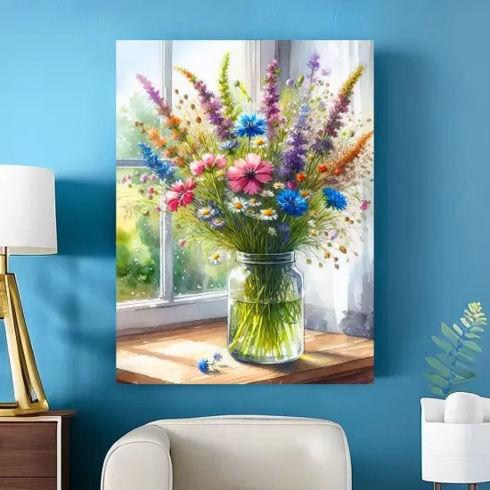 2 Pack Flowers Diamond Art Kits for Adults {3}