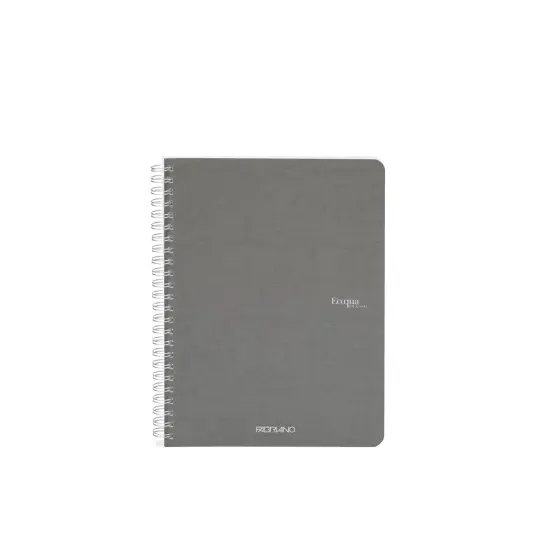 Fabriano Ecoqua Original Spiral-Bound Notebook, A5, 70 Sheets Grey {1}