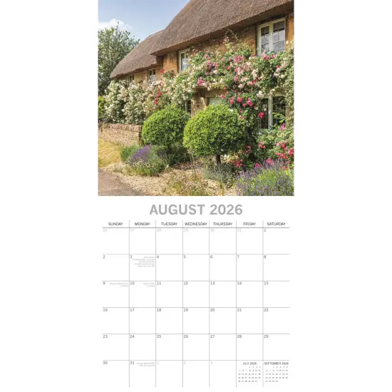 The Gifted Stationary 2026 Square Wall Calendar, Britain's Most Beautiful Villages, 16-Month Scenic Britain Hanging Calendar with 180 Reminder Stickers, Month Planner for Creative Spaces, 12x12 In Multicolor {3}