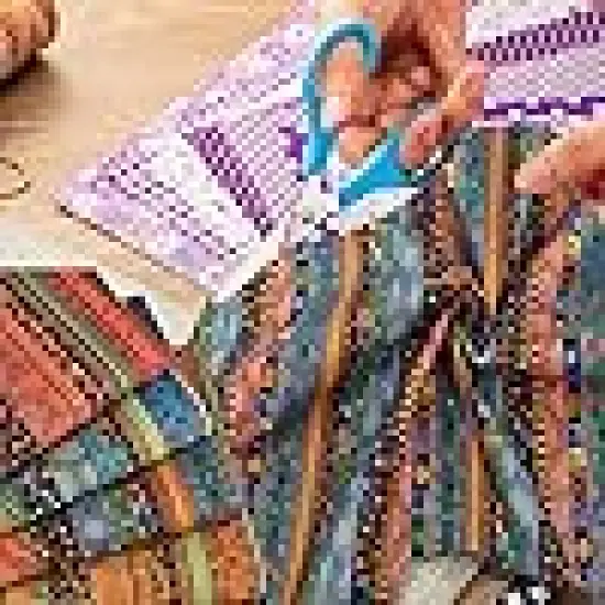 Pattern Cotton Fabric Quilting Squares Handmade Patchwork Quarter Sheets Set for Sewing {2}