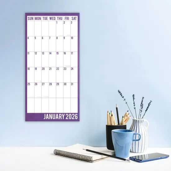 The Gifted Stationary 2026 Square Wall Calendar, Large Print, 16-Month Home Organizers Theme Hanging Calendar with 180 Reminder Stickers, Month Planner for Home, or Creative Spaces, 12x12 In Multicolor {2}