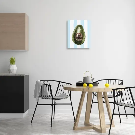 Stupell Industries Disco Avocado on Blue Canvas Design by Lil' Rue {2}