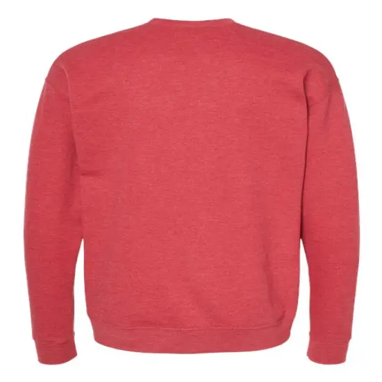 Tultex&reg; Fleece Crewneck Sweatshirt Heather Red {2}