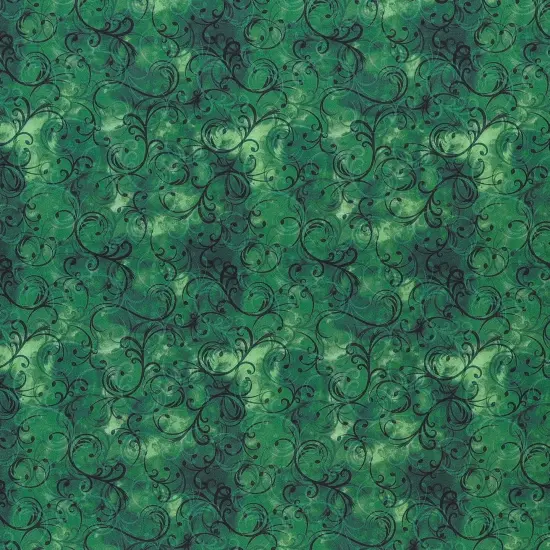 Mook Fabrics Elegance Cotton Fabric [45 in. Wide] - By The Yard Green {1}
