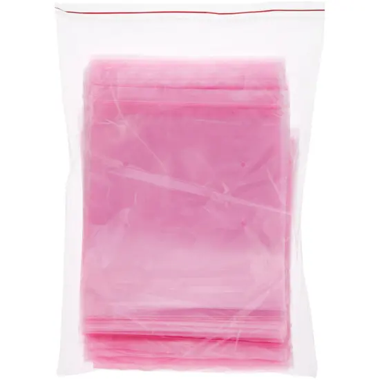 Plymor 8" x 8" (Pack of 100), 4 Mil Heavy Duty Anti-Static Zipper Reclosable Plastic Bags {4}