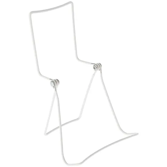 Gibson Holders 3DDX Adjustable White Wire 2-Tier Display Easel, 5.5" W x 4.75" D x 8.5" H {1}