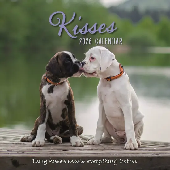 The Gifted Stationary 2026 Square Wall Calendar, Kisses, 16-Month Animals Theme Hanging Calendar with 180 Reminder Stickers, Month Planner for Home, or Creative Spaces, 12x12 In Multicolor {1}