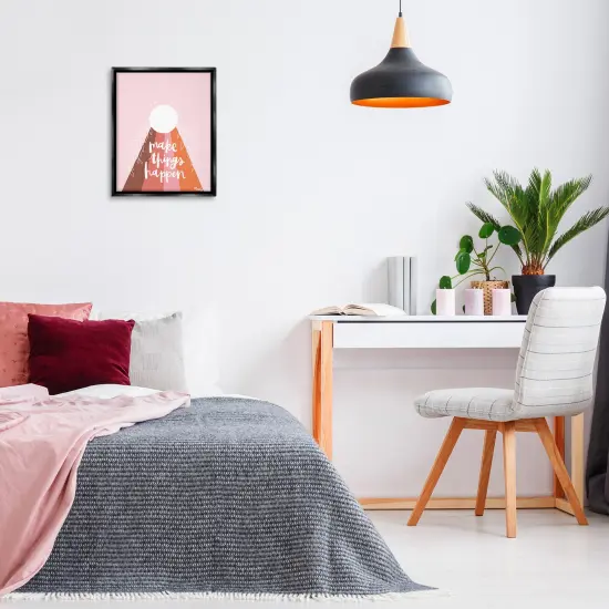 Stupell Industries Minimal Make Things Happen Floating Frame Design by Mandy Ford Art + Illustration {2}