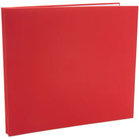 Colorbok Post Bound Fabric Album 12"X12"-Red {3}