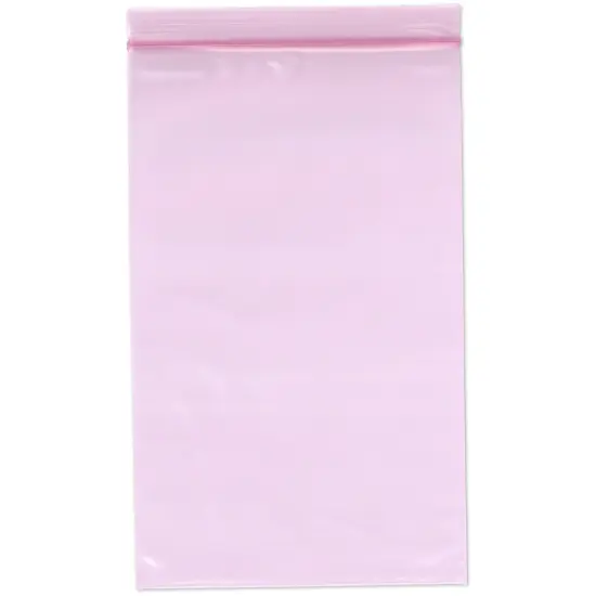 Plymor 5" x 8" (Pack of 100), 4 Mil Heavy Duty Anti-Static Zipper Reclosable Plastic Bags {1}