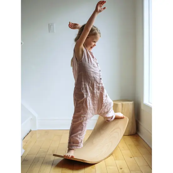 Kinderfeets: Kinderboard - Natural - All Ages Wooden Balance Board, Multifunctional Use, Handcrafted, 300 Lbs Max,Toddler-Kid-Teen-Adult Age 18mo+ {4}