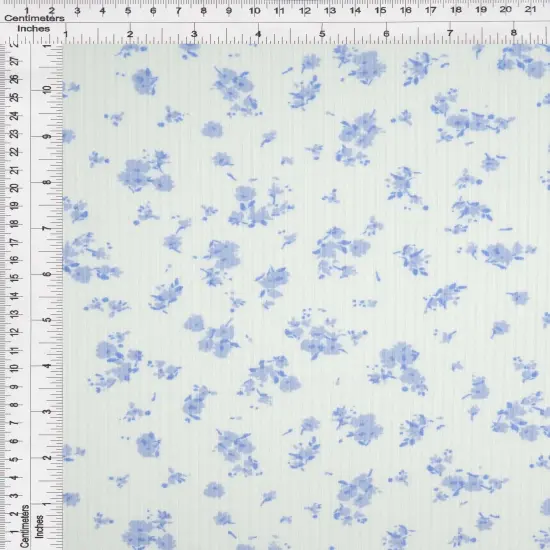 4&times;2 Yummy Rib Ditsy Print Knit 87% Polyester, 13% Spandex, 58/59&Prime; Width Soft Stretch Fabric PINK LT {6}