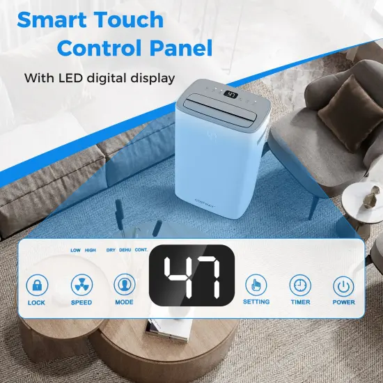 Dehumidifier with Auto Drain or Manual Drainage for Home Basement-White {6}