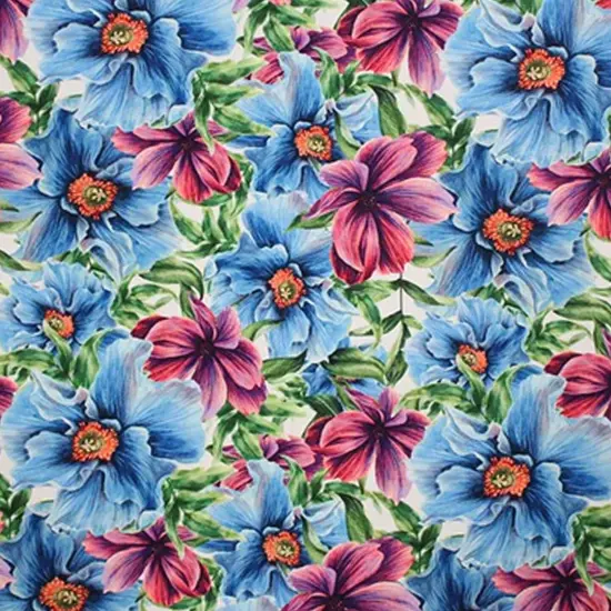 Floral Gems Printed Spandex {3}