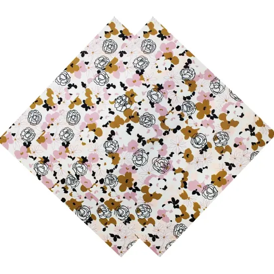 Sweet Floral Printed Spandex Fabric {4}