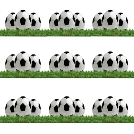 Soccer Edible Image Edible cake border 3 Strips 2.5x10.5 inchs in size {1}