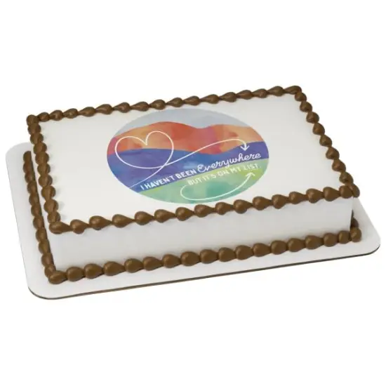 I haven't Been Everywhere PhotoCake&reg; Edible Cake Topper Icing Image, {2}
