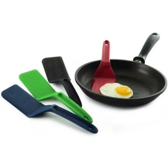 Norpro Heat-Resistant Rigid Nylon Spatula Turner - Pot & Pan Scraper {7}