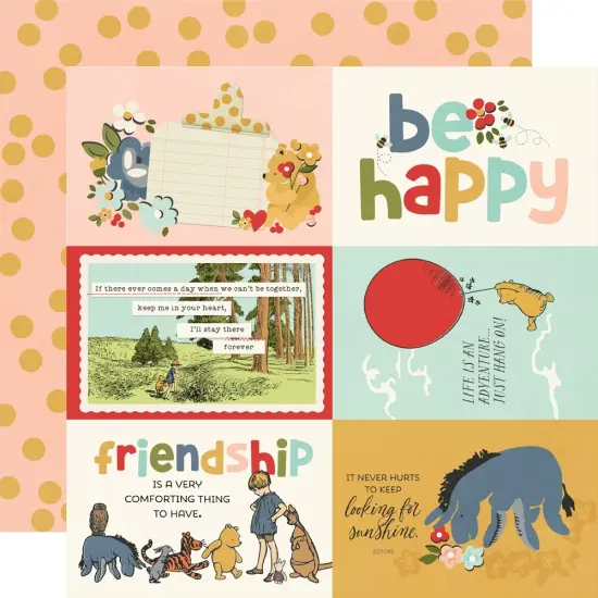 Say Cheese Classic Pooh Double-Sided Cardstock 12"x12" {2}