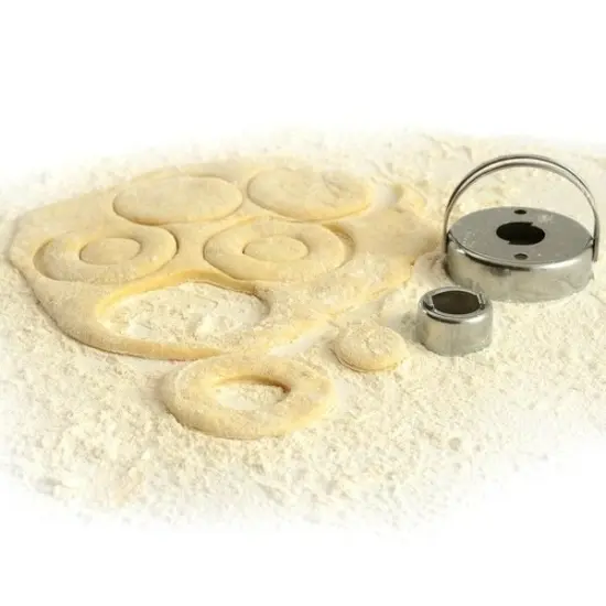 Norpro 2.75" Stainless Steel Donut Biscuit Cookie Cutter w/ Removable Center {4}