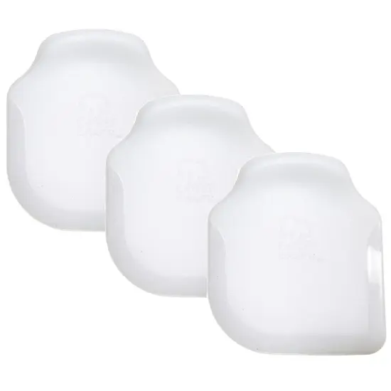 Chef Craft 3" x 2.5" Durable Non-Scratch Plastic Pan Scraper Tool - White {1}