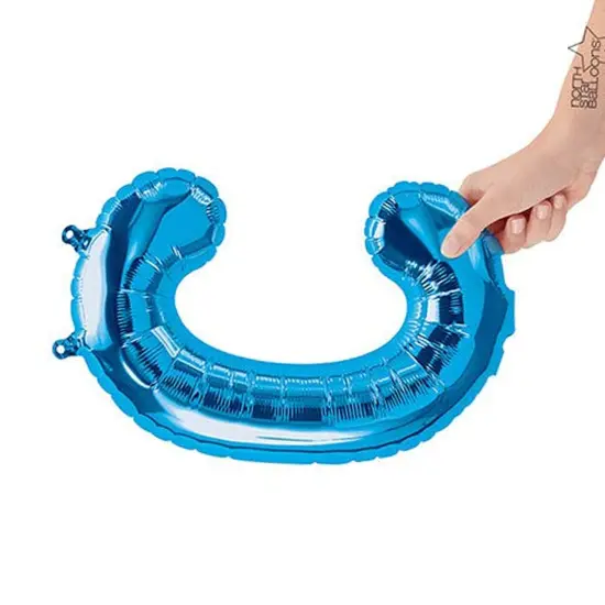 NorthStar Balloons&reg; 16 Inch Letter C Blue Air Fill Only {5}