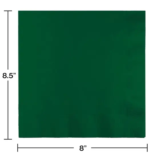 250 pc Bulk Hunter Green Dinner Napkins 3 Ply {3}