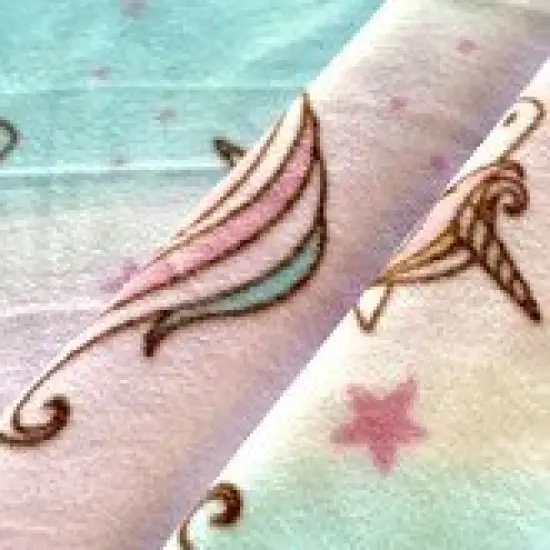 Unicorn Stars Anti-Pill Premium No-Sew Throw Fleece Fabric Kit (72x60) {3}