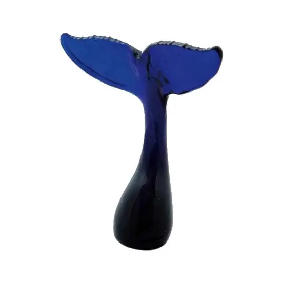 Egyptian Blown Glass Ornament - Whale Tail {1}