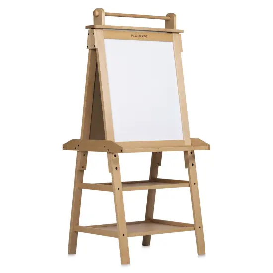 Meeden Kids Double-Sided Art Easel Set - Natural Pine Wood, Set of 77 {1}