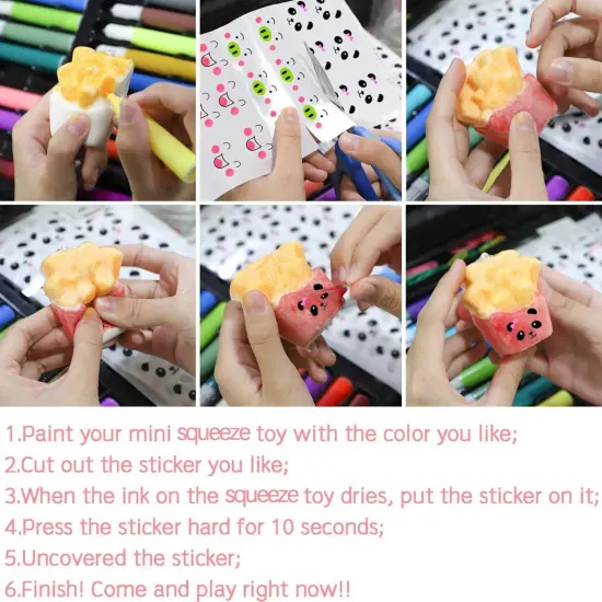 Random 30 Pcs DIY Squeeze Toys Cream {2}