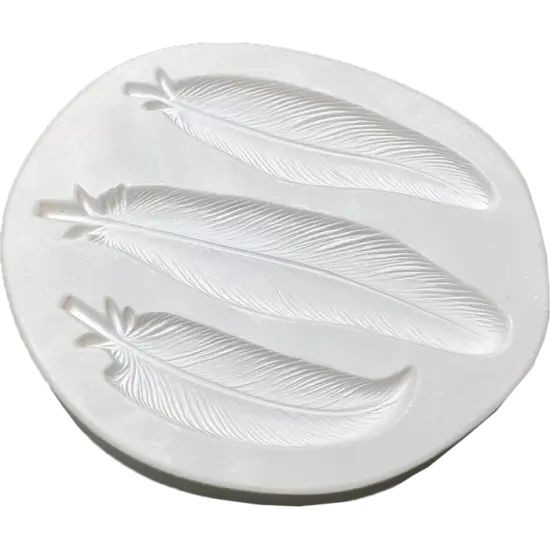 9.5" x 7.5" x 1.5" 3 Feathers Casting Glass Fusing Kiln Mold {2}