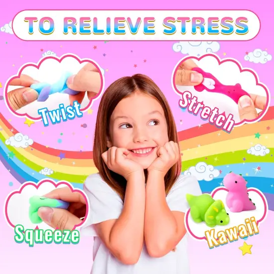 150 Pack Mochi Squishy Toys Kawaii Squishies {3}