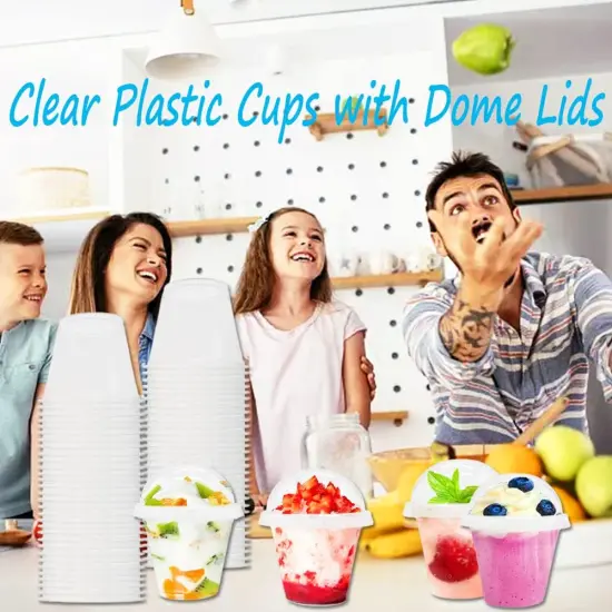 50 Pack 9 oz Clear Plastic Cups {3}