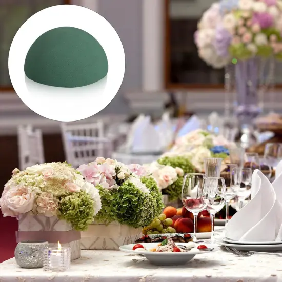 16 Pcs Half Ball Floral Foam Dry Floral Flower Foam Round Foam Block {4}