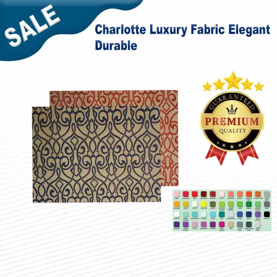 Charlotte Luxury Fabric Elegant & Durable Tango {2}