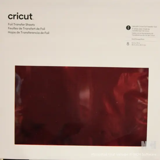 Cricut Foil Transfer Sheets - Red {1}