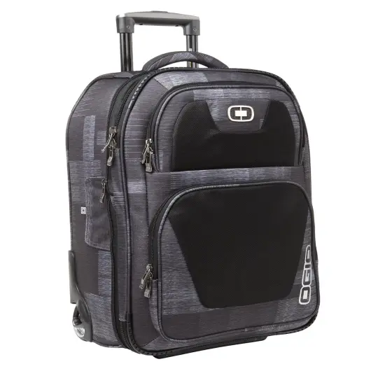 OGIO&reg; Kickstart Travel Bag Expandable Carry On with Skate Wheels Charcoal {1}