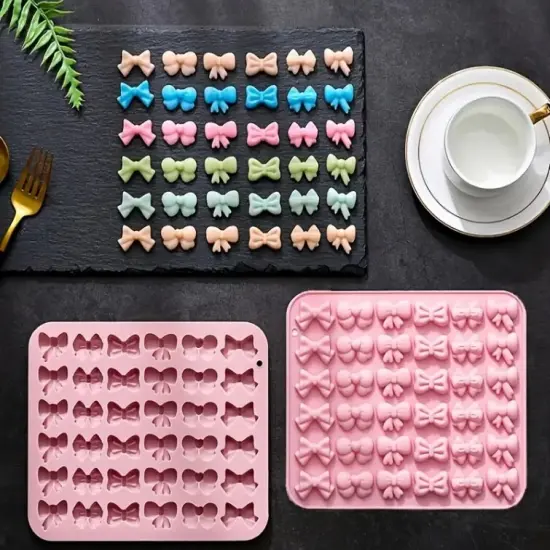 Bowknot Pink Cand Silicone Mold {6}