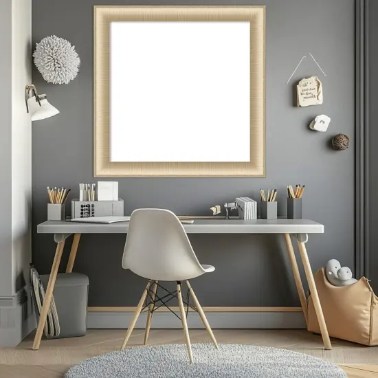 Elegant Framed Dry Erase Magnetic Board Honey {5}