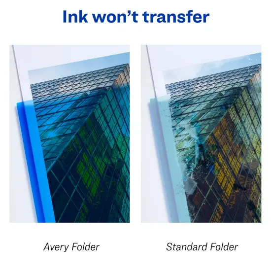 Avery Lay Flat Report Cover with 3 Plastic Fasteners, Clear Front Window, Holds up to 50 Sheets, 3 Gray Covers (47781) {6}