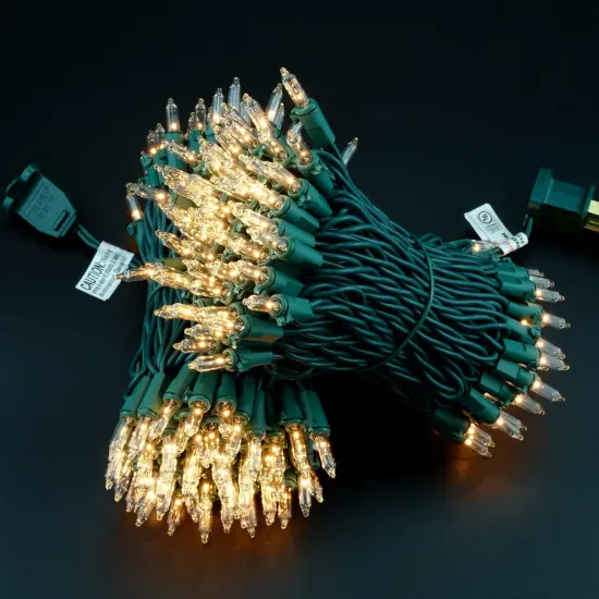 Pack of 2 Sets - 200 Clear Christmas String Lights -(33 Feet) {3}