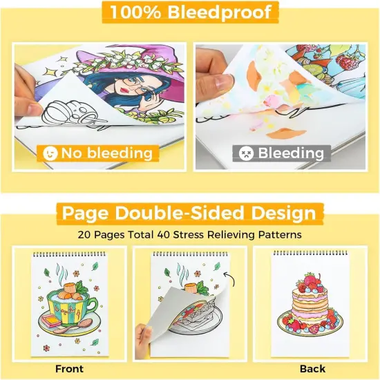 Double-Sided Bleedproof Coloring Book {2}