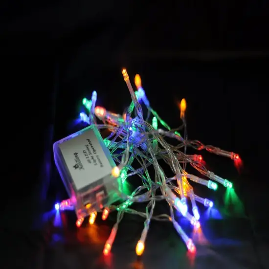 Battery Operated Christmas String Lights - 13 FT (Multicolor) {1}