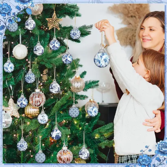 60 Pcs 10 x 10 Inch Blue and White Quilting Precut Fabric Squares {4}